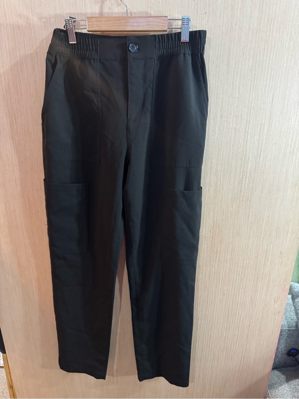 Women’s Sanctuary Black Cargo Pants with Elastic Waist Size Small